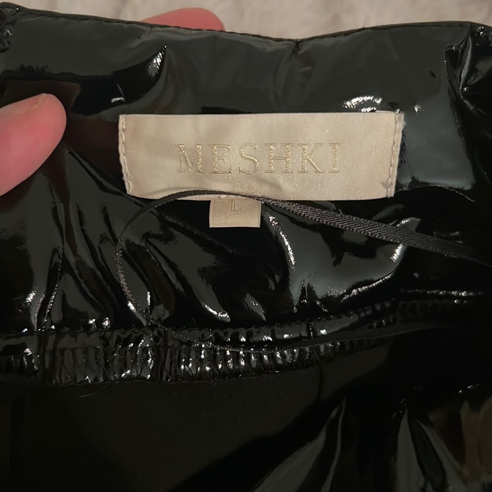 MESHKI latex pants